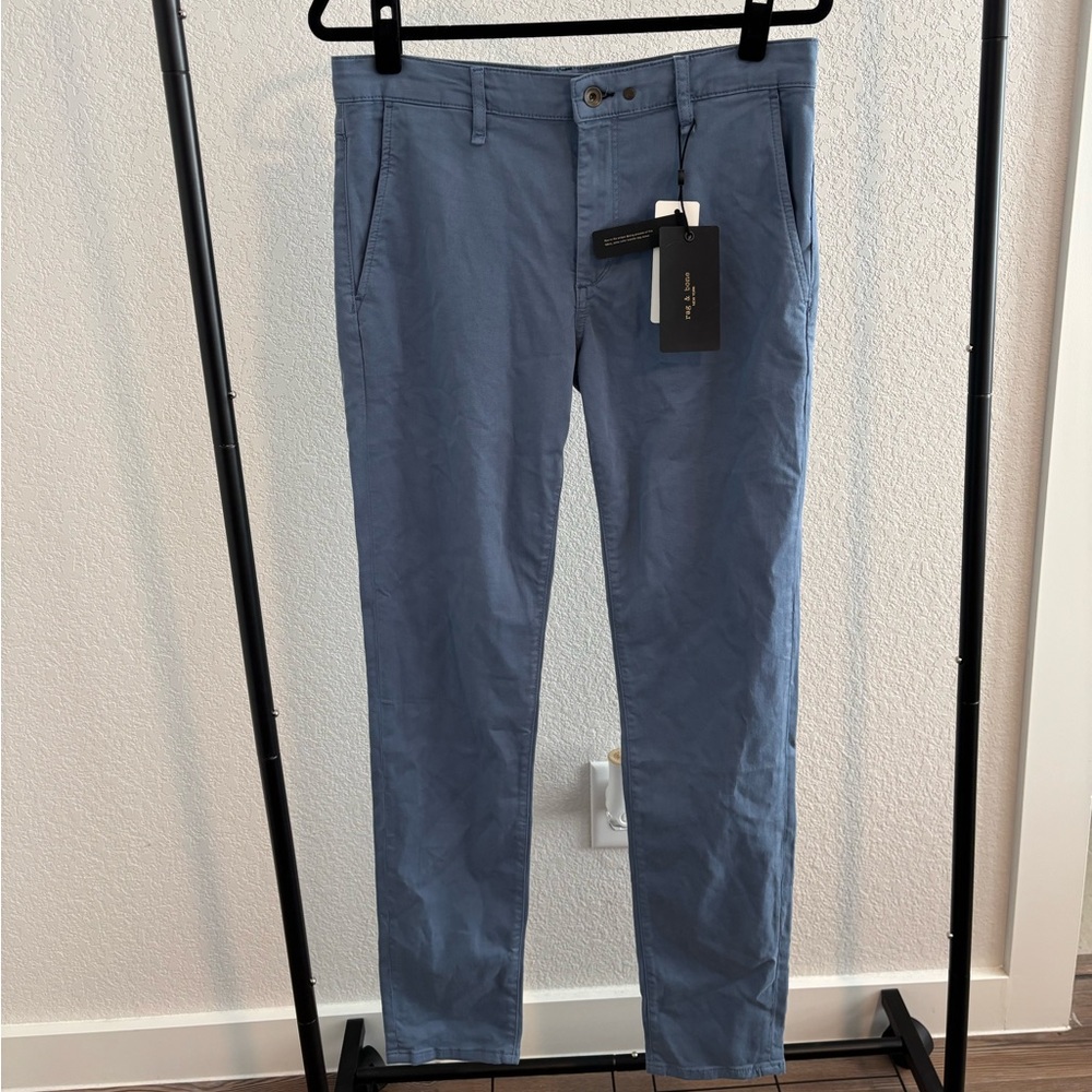 NWT Rag & Bone Fit 1 Stretch Twill Chino – Linen Blue – Size 32 x 31